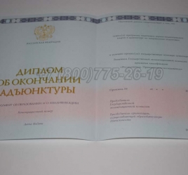 Диплом Адъюнктуры 2019г в Кемерово